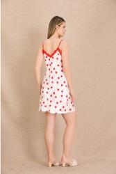 Kadın Kalpli Saten Gecelik Sabahlık Takım - 8