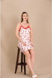 Kadın Kalpli Saten Gecelik Sabahlık Takım - 9