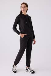 Pierre Cardin - Kadın Kapşonlu Uzunkol Kışlık Süper Yumuşak Kumaş Dar Paçalı Alt Üst Takım