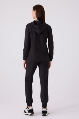 Kadın Kapşonlu Uzunkol Kışlık Süper Yumuşak Kumaş Dar Paçalı Alt Üst Takım - 12