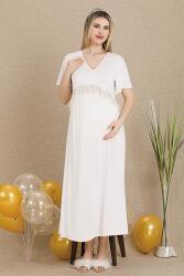 Kadın Kısakollu Hamile Lohusa Gecelik - 6