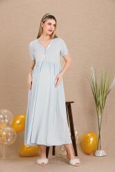 Kadın Kısakollu Hamile Lohusa Gecelik - 5