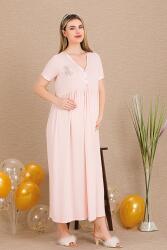 Kadın Kısakollu Hamile Lohusa Gecelik