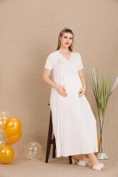 Kadın Kısakollu Hamile Lohusa Gecelik - 4