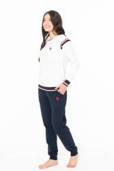 Kadın Kol ve paçası manşetli, Cep DEtaylı, 2 iplik Dokuma Kışlık ev giyim alt üst takım - Thumbnail