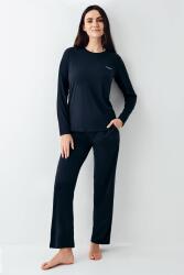 Kadın Lacivert %50 pamuk %50 modal Pijama Takım - 1
