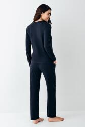 Kadın Lacivert %50 pamuk %50 modal Pijama Takım - 4