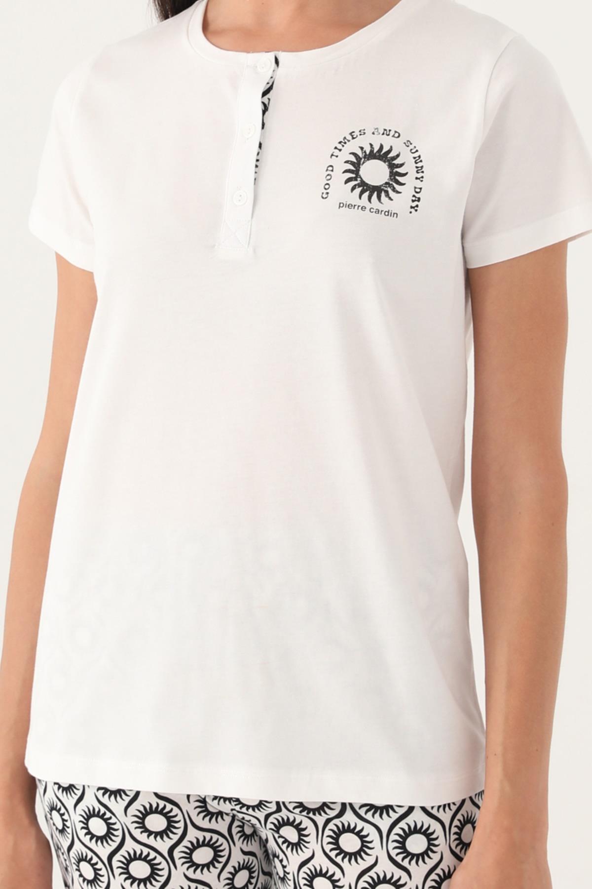 Kadın, Lisanslı, %100 Pamuk Süprem Dokuma Pijama Takım, Cep Detaylıdır