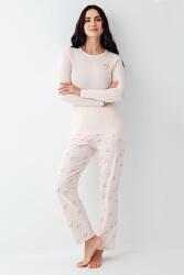 Kadın Mevsimlik Uzunkol Cepli Pijama Takım, Modal ve pamuk kumaş - 2