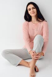 Kadın Mevsimlik Uzunkol Cepli Pijama Takımı %50 Pamuk %50 Modal - 5