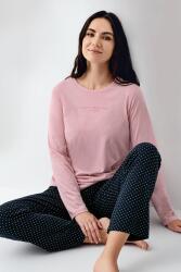Kadın Mevsimlik Uzunkol Rose Pijama Takım, %50 pamuk %50 modal - 1