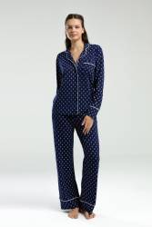 Kadın Modal Pijama Takım, %50 modal %50 pamuk, kutulu - 4