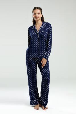 Kadın Modal Pijama Takım, %50 modal %50 pamuk, kutulu - 4