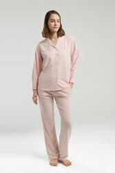 Kadın Modal Pijama Takım, Önden Düğmeli, Uzun Kollu, %50 Pamuk %50 Modal