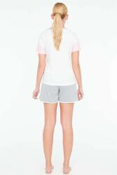 Kadın Parça Renkli T-shirt Şort Takım - 3