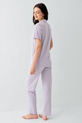 Kadın Pijama Takımı %50 Pamuk %50 Modal – Yumuşak Dokulu, Nefes Alan, Günlük Rahat Pijama Takım - 5