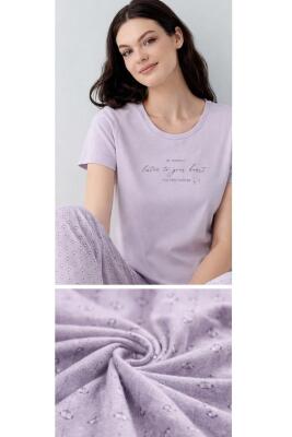Kadın Pijama Takımı %50 Pamuk %50 Modal – Yumuşak Dokulu, Nefes Alan, Günlük Rahat Pijama Takım - 5