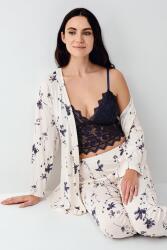 Kadın Sabahlık Pijama Bralet 3'lü Takım