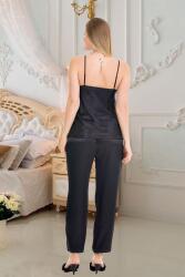 Kadın Saten 3'lü Pijama Takım Brode Sabahlık Set, - 10