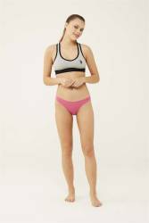 Kadın Siyah Beyaz Ten Kırmızı Somon 5 'Li Brazilian Slip - Thumbnail