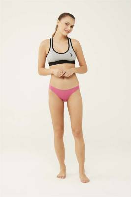 Kadın Siyah Beyaz Ten Kırmızı Somon 5 'Li Brazilian Slip - 9