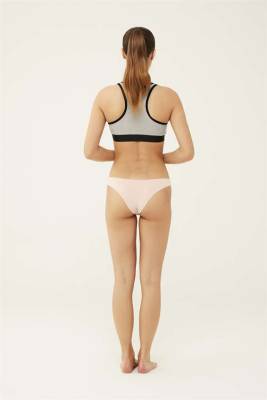 Kadın Siyah Beyaz Ten Kırmızı Somon 5 'Li Brazilian Slip - 16