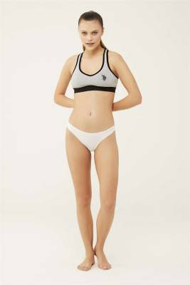 Kadın Siyah Beyaz Ten Kırmızı Somon 5 'Li Brazilian Slip - 19