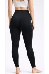 Kadın Siyah Süper Yüksek Bel Toparlayıcı Push Up Korse Tayt – İnceltici ve Şekillendirici - 3