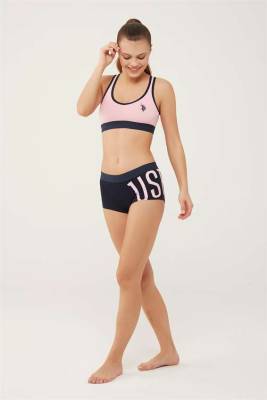 Kadın Turuncu Büstiyer Şort Takım - 9