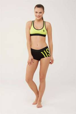 Kadın Turuncu Büstiyer Şort Takım - 13