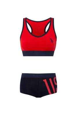 Kadın Turuncu Büstiyer Şort Takım - 18