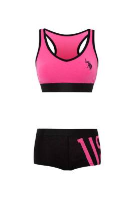 Kadın Turuncu Büstiyer Şort Takım - 30