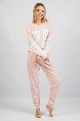 Kadın Üst Crop Sweatshirt, Alt Cepli ve Paça Manşetli Takım - 13