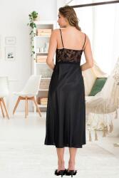 Kadın Uzun 2'li Fantazi Saten Gecelik Sabahlık Takım - 6