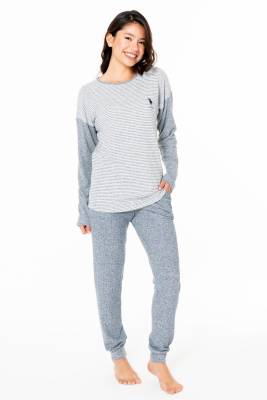 U.S. Polo Assn. - Kadın Uzunkol Dar Paça Ev Giyim