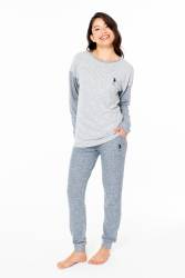 Kadın Uzunkol Dar Paça Ev Giyim - Thumbnail