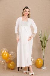 Kadın Uzunkol Hamile Lohusa Gecelik - 2