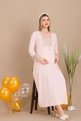 Kadın Uzunkol Hamile Lohusa Gecelik - 6