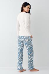 Kadın Uzunkol Pijama Takım, %50 pamuk %50 modal - 4