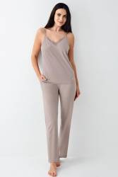 Kadın Vizon Modal 3'lü Takım, %50 pamuk %50 modal - Thumbnail