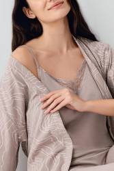 Kadın Vizon Modal 3'lü Takım, %50 pamuk %50 modal - 3