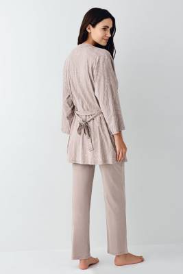 Kadın Vizon Modal 3'lü Takım, %50 pamuk %50 modal - 4