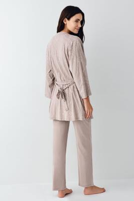 Kadın Vizon Modal 3'lü Takım, %50 pamuk %50 modal - 4