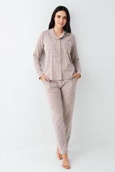 Kadın Vizon Önden Düğmeli Pijama Takım, %50 pamuk %50 modal - 2