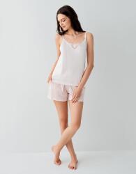 Kadın Yazlık Kutulu %50 Pamuk %50 Modal 3’lü Pijama Takımı – Dantelli Atlet, Şort ve Sabahlık Seti - 3