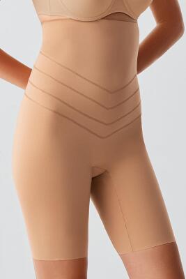 Kadın Yüksek Bel Paçalı Toparlayıcı Lazer Korse -Karın ve Basen Sıkılaştırıcı - 2