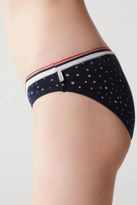 Kırmızı Lacivert 3'lü Kadın Slip Külot - 5