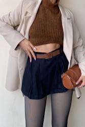 Kışın Sıcak Tutan İnce Çorap Görünümlü İçi Peluş Külotlu Çorap Tayt - Thumbnail