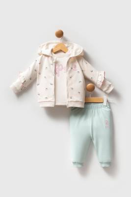 U.S. Polo Assn. - Kız Bebek 3'lü Takım, 2 İplik Dokuma