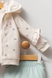 Kız Bebek 3'lü Takım, 2 İplik Dokuma - Thumbnail